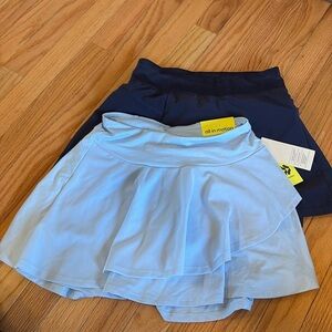 Dark blue and light blue skorts size 10/12